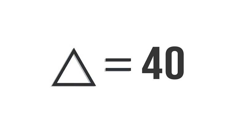 Správný počet trojúhelníků je 40.