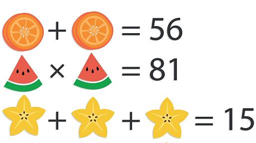 Odhalte skryté číslo v tomto ovocném matematickém příkladu do 40 vteřin